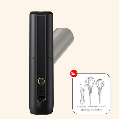 Batedor de Ovos Portátil Elétrico Sem Fio Recarregável USB Mixer Dobrável Automático com Engrenagem Ajustável Utensílios de Cozinha Domésticos