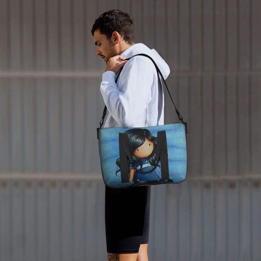 Custom Santoro Gorjuss Beach Travel Bag Large Capacity Tote Bags for Gym Yoga Women Shopping Duffle Shoulder Bag