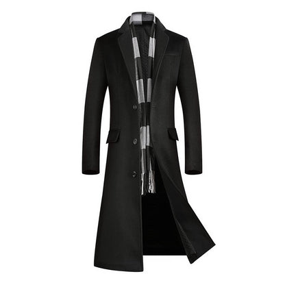 Coats for Men,Wool content 54%,A Long Jacket Below The Knee,Men's Overcoat,Men's Coat Windbreaker,Men Coats, Long Overcoat Men