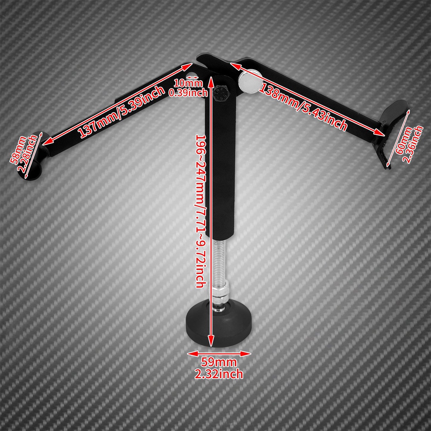 Cavalete de roda que economiza trabalho para motocicletas, suporte de roda universal, levantador de roda, suporte lateral, elevador de quadro do braço oscilante para Harley para Honda