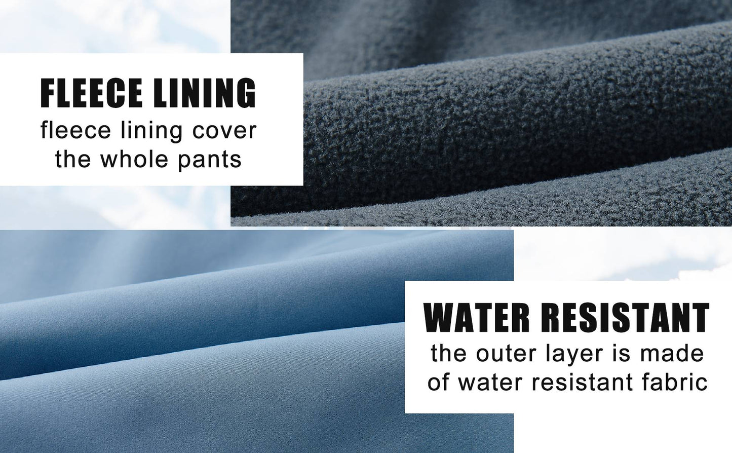 MAGCOMSEN Women's Softshell Pants Fleece Lined Winter Hiking  Ladies Pants Snow Ski Trousers Waterproof Ripstop Warm Cargo Pants