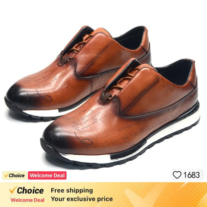 Handmade men shoes luxury brand high quality Genuine Leather dress shoes Man Fashion Formal Office Oxford Male Footwear Social