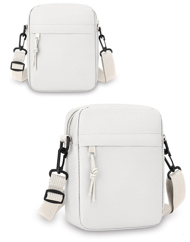Simple Solid-Color Men's Mini Crossbody Bag - Lightweight and Stylish Ideal for Casual Use and Carrying Phones