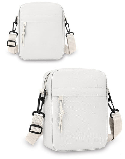 Simple Solid-Color Men's Mini Crossbody Bag - Lightweight and Stylish Ideal for Casual Use and Carrying Phones