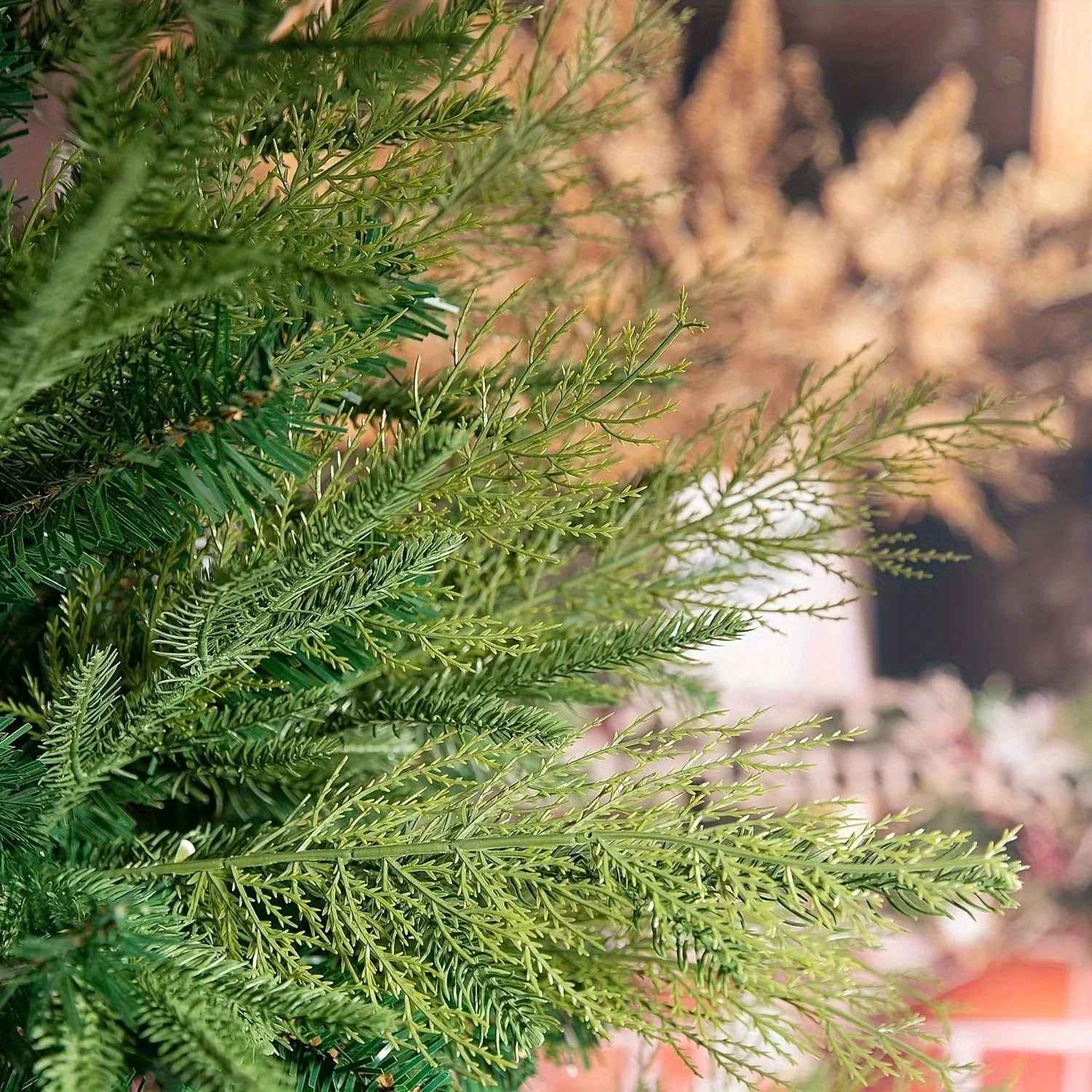24pc Artificial Plants Pine Branches Evergreen Pines Leaves Sprigs Christmas Stem for DIY Wreath Gift Christmas Home Decorations