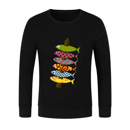 Fantasy Sardines Spits Pullover clothes for men tracksuit men clothing korean autumn clothes men sweatshirt
