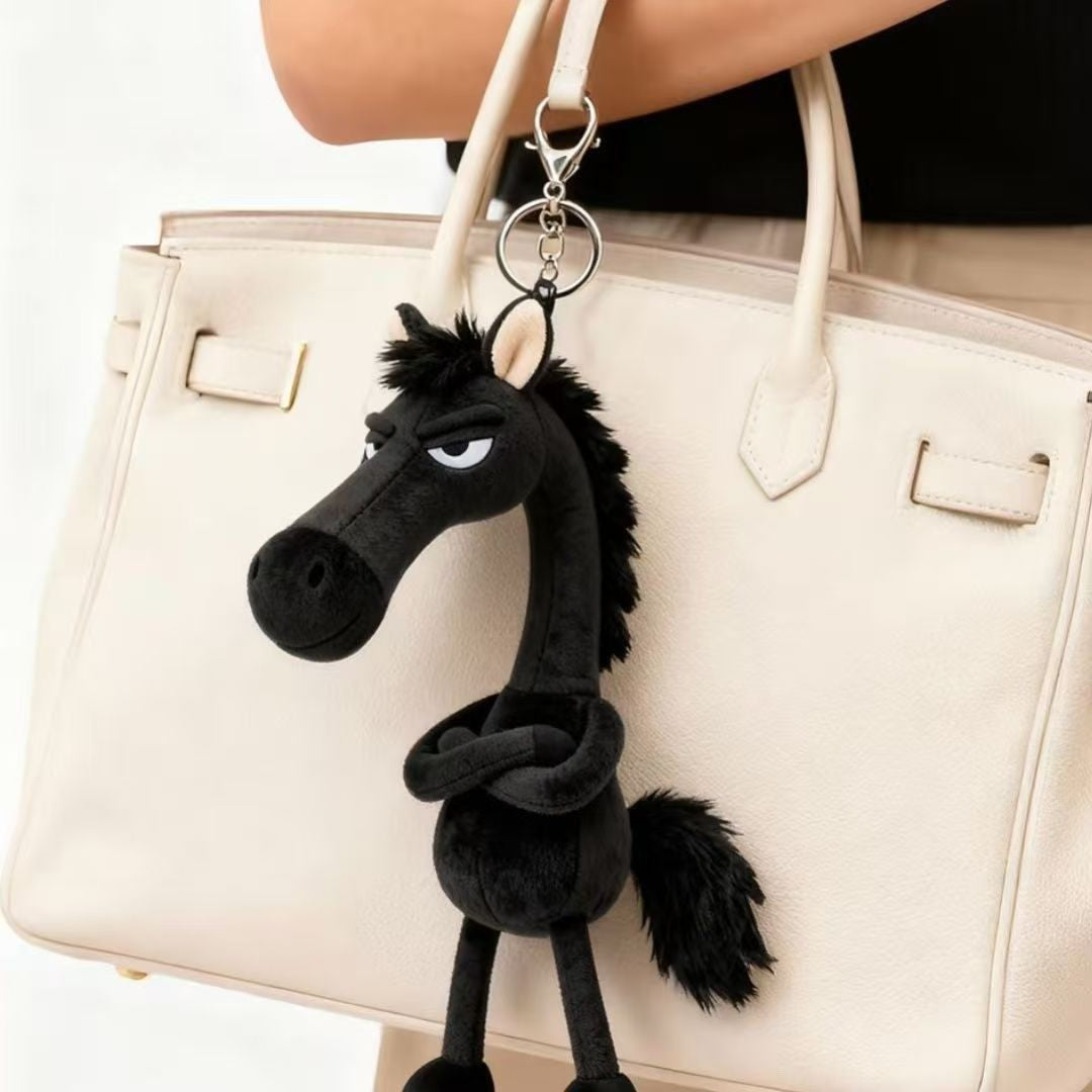Horse Pendant 2026 Year Of The Horse Plush Horse For Bags Keychain Creative Mascot Horse New Year Party Decorations Gift