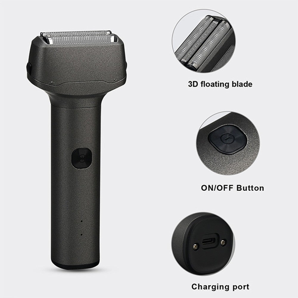 Rechargeable Reciprocating Electric Shaver for Men Portable Electric Razor for Men Cordless Head Shavers Men's Beard Trimmer