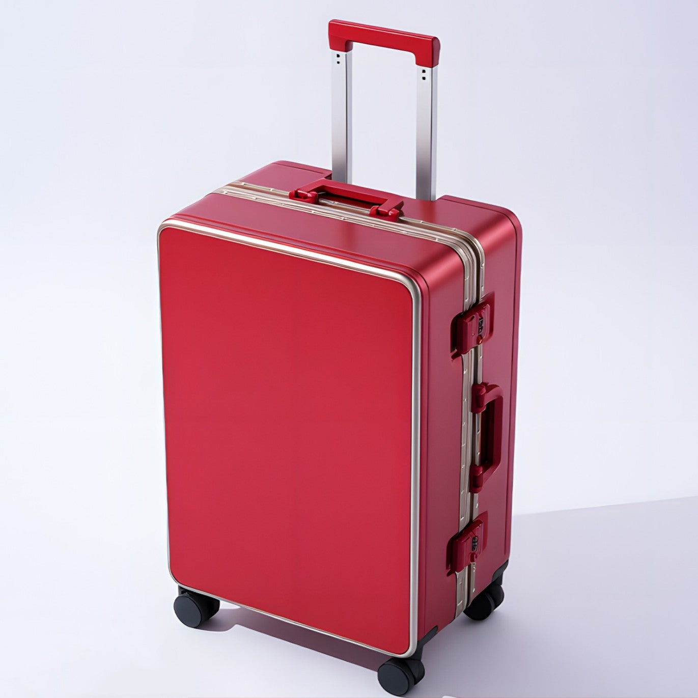 Nova Mala de Alta Qualidade 20" de Bordo para Viagem Trolley Bag Estrutura de Alumínio Atualizada com Trava Bagagem de Rodinhas Material ABS+PC