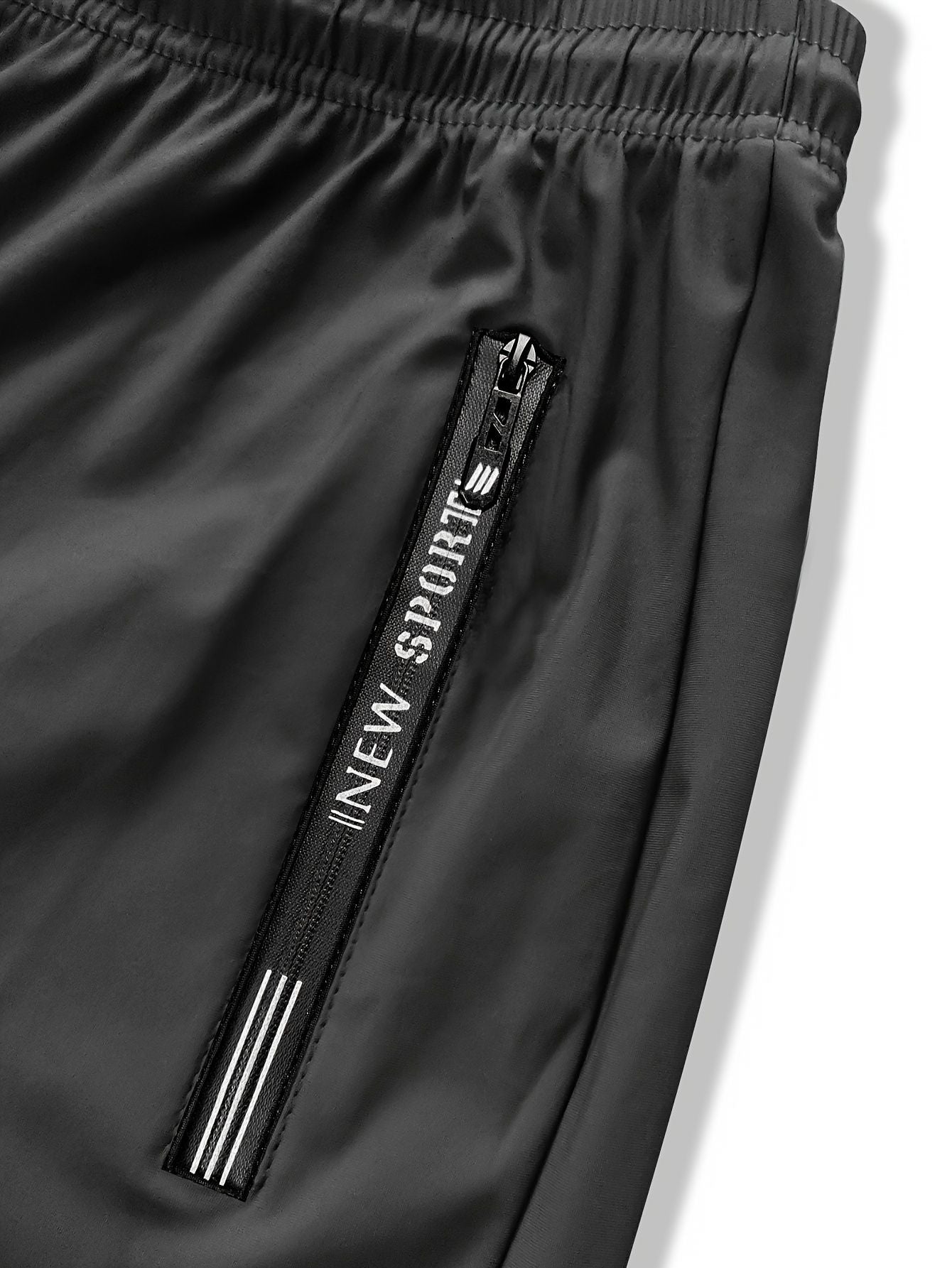 Calça Moletom Masculina de Pesca Calça Jogging Masculina de Seda Gelada Altamente Elástica com Bolsos com Zíper Calça Esportiva Respirável Elástica Presente Masculino