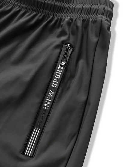 Calça Moletom Masculina de Pesca Calça Jogging Masculina de Seda Gelada Altamente Elástica com Bolsos com Zíper Calça Esportiva Respirável Elástica Presente Masculino