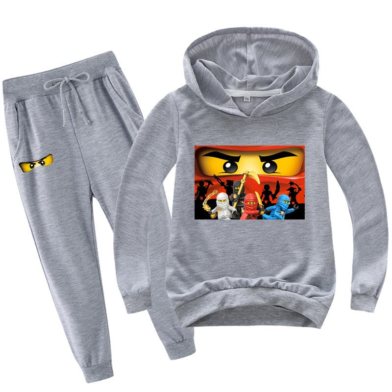 2-13 years Spring Autumn Children Clothing Sets  Kids Clothes Baby Boys Hoodies Pants 2 Pcs Set Tracksuit Anime Outwear Coat