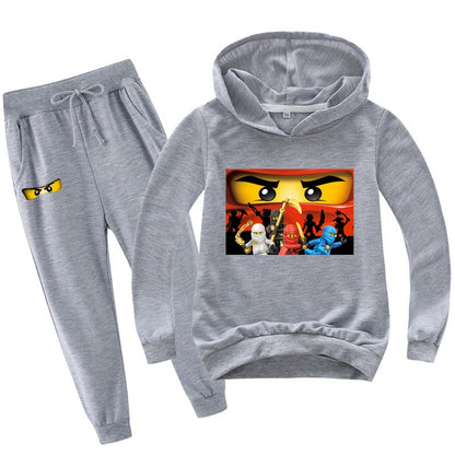 2-13 years Spring Autumn Children Clothing Sets  Kids Clothes Baby Boys Hoodies Pants 2 Pcs Set Tracksuit Anime Outwear Coat