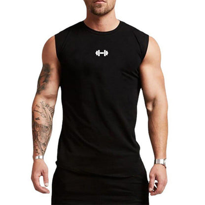 Mens Running Sport Vests Cotton Workout Sleeveless Summer Shirts Gym Bodybuilding Tank Tops Fitness Muscle Breathable Clothing