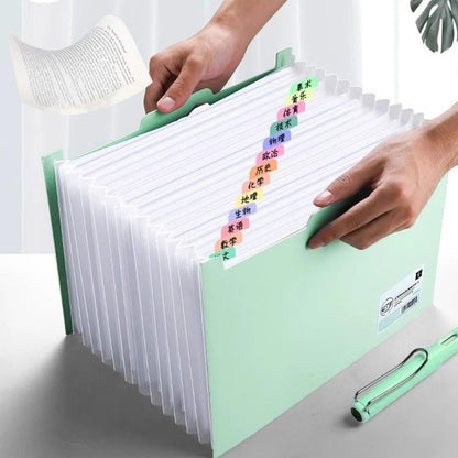 Office School Supplies Vertical Organ Pack New With Classification Stationery Multilayer File Folders Plastic A4 Paper Holder
