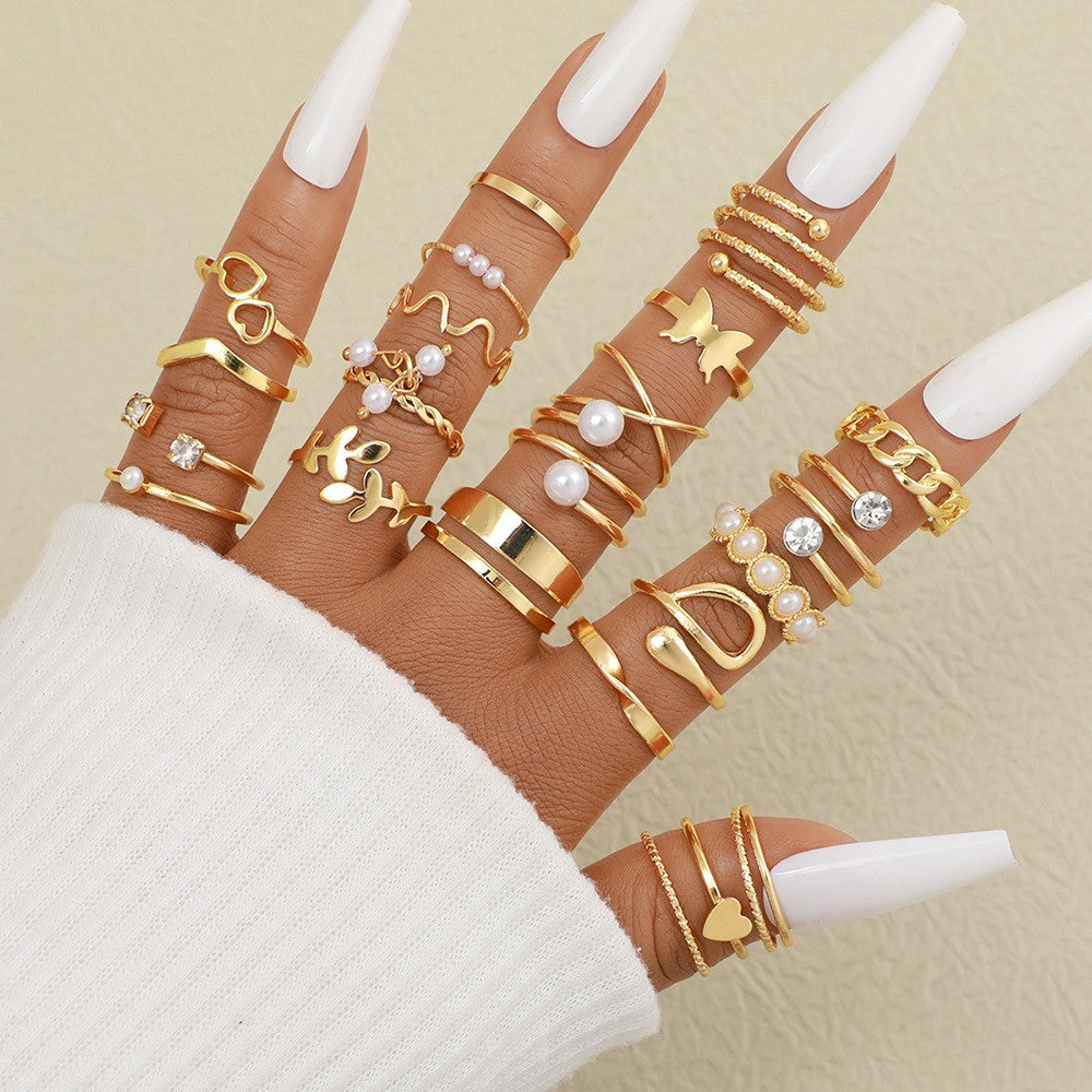 Conjunto de Joias Femininas 104 Peças/Conjunto Colar Brincos Anel Pulseira Brincos Cinco em Um Para Uso Diário de Férias 2024 Novo