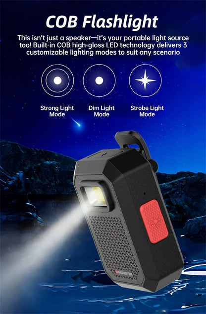 Monster X901 TWS Stereo Bluetooth Speaker Wearable Magnetic Clip-on Portable Bluetooth Sound Box IPX67 Waterproof Subwoofer
