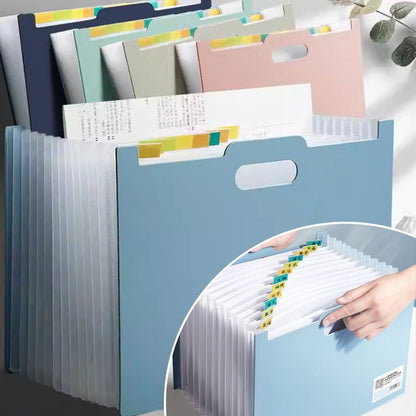 Office School Supplies Vertical Organ Pack New With Classification Stationery Multilayer File Folders Plastic A4 Paper Holder