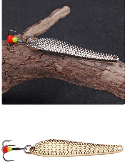 Isca de Pesca no Gelo FTK 7g/12g 55mm/70mm Isca Dura de Pesca Anzol Triplo Colher de Metal Balancim Wobbler Pesca