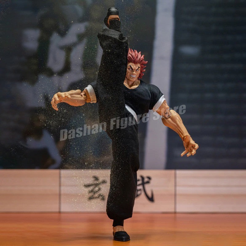 ST Baki Hanma Filho de Ogro Boneco de Ação Hanma Yuujiro Estatueta Ko Luta PVC Coleção Anime Yujiro Figuras Modelo Brinquedos Presentes