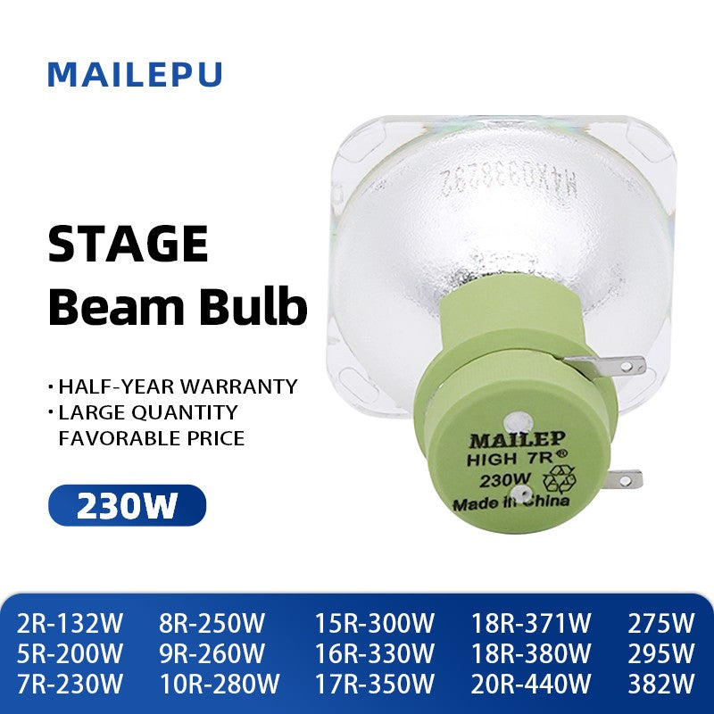 Stage Light 200W 5R / 7R 230W Metal Halide Lamp Moving Beam Lamp 230 Beam Platinum Metal Halogen Lamps Follow Spot