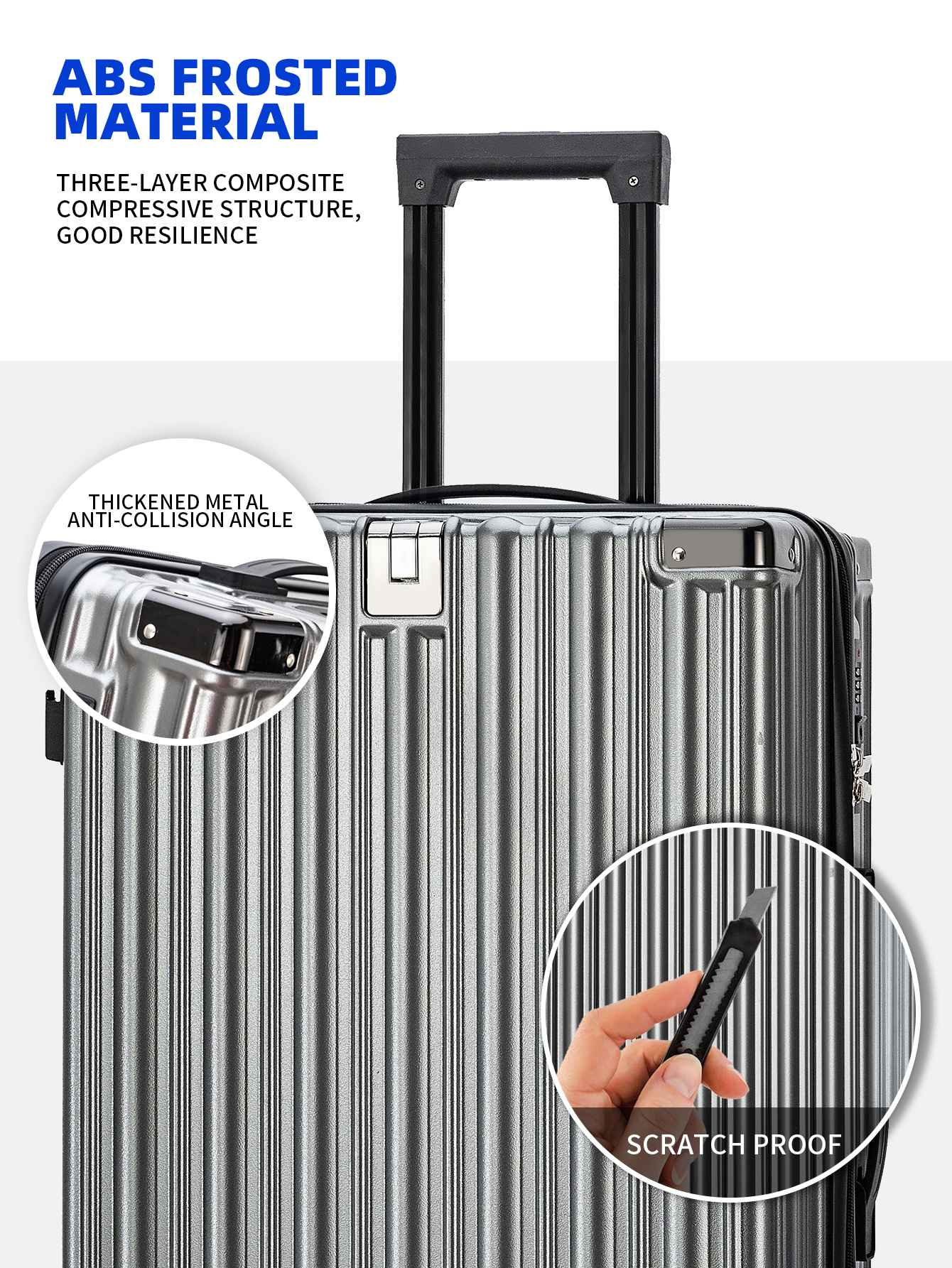 2025 New Large-Capacity and Durable Luggage Roller Suitcase Men and Women Carry-On Boarding Travel 20/24/28 Multi-Piece Set
