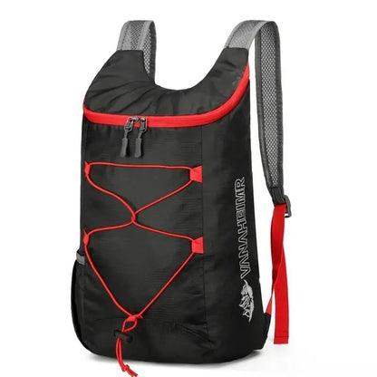 High-density lightweight waterproof nylon sports bag, multifunctional outdoor folding backpack Suitable for camping Hiking