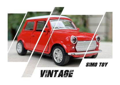 1:36 Liga Diecast Vintage Modelo de Carro FIAT MINI Clássico Modelo de Carro Miniatura com Fricção Réplica de Veículo para Presente de Coleção
