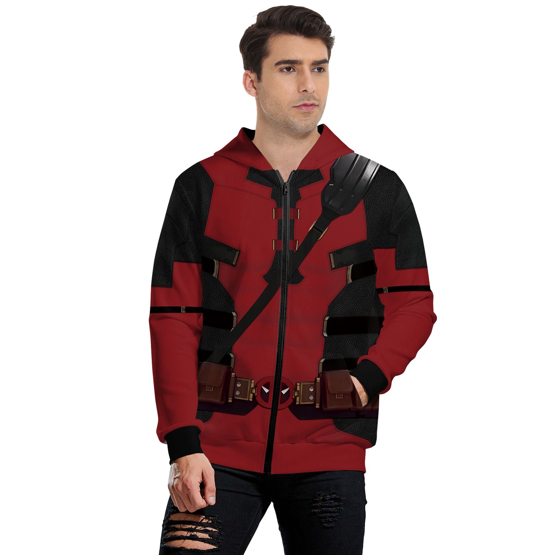 super-héros hommes film Deadpool Wolverine Cosplay Costumes Hallloween combinaison Performance fête Zentai body