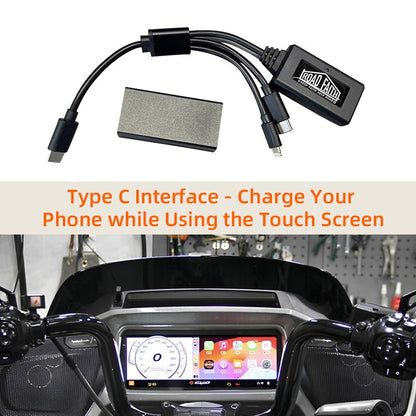 Adaptador sem fio Road Faith para Carplay de motocicleta Harley 2023-up 121CVO 2019-2022 117CVO Touring Street/Road Glide para iPhone