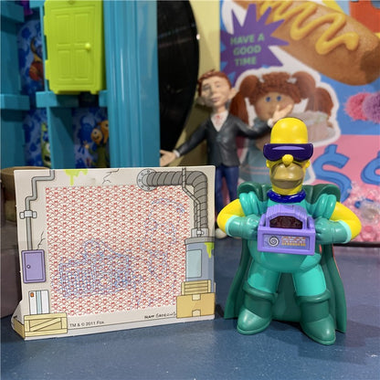 Desenho animado Os Simpsons Homer J Marge Bart Lisa Maggie Krusty o Palhaço Boneco de Ação Decoração de Mesa Brinquedo Colecionável Presente Infantil