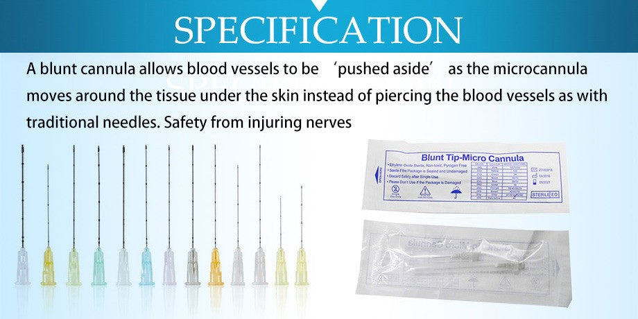 10-100PCS Korea Highly Flexible Blunt Cannula 18G 22G 23G 25G 27G 30G Separate Package Micro Tip Blunt  Cannula