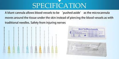 10-100PCS Korea Highly Flexible Blunt Cannula 18G 22G 23G 25G 27G 30G Separate Package Micro Tip Blunt  Cannula