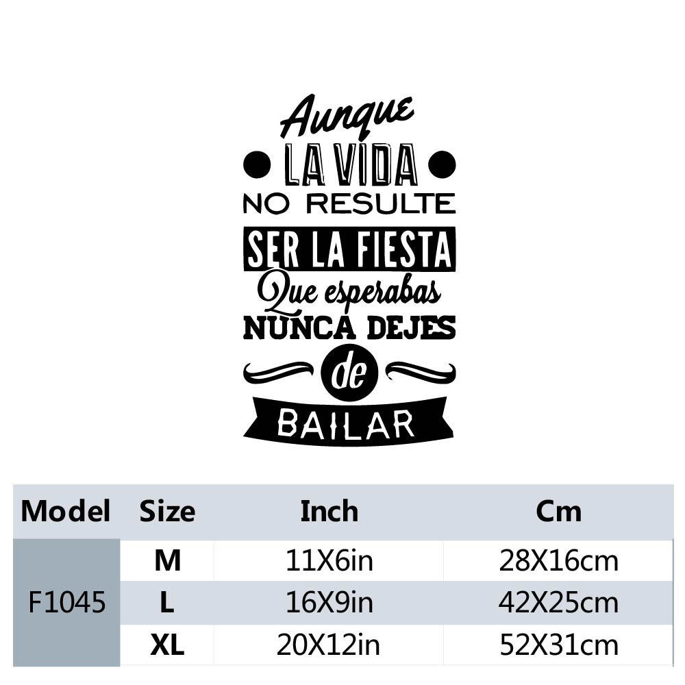 1 pc meaningful spanish text Wall Sticker Home Decoration wallpaper Accessories For Baby Kids Rooms Decor Mural