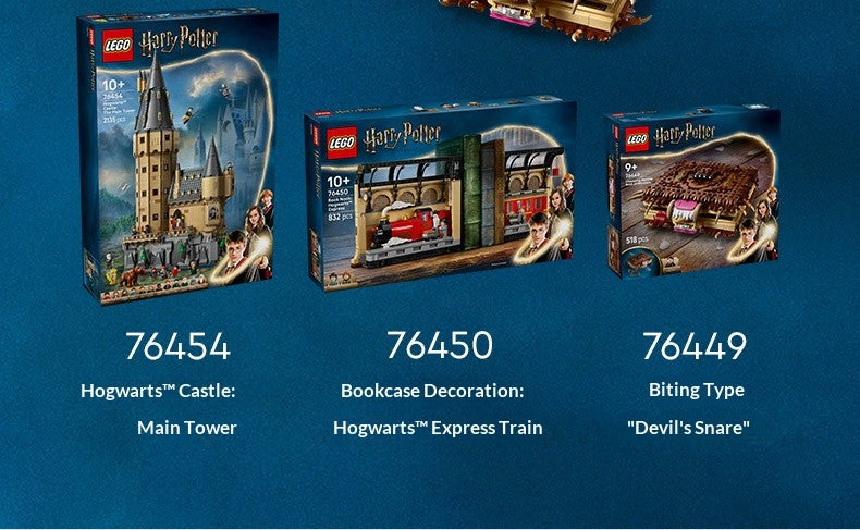 LEGO blocos de montar montam livro de monstros mordedores Harry Potter 76449 para meninos e meninas, brinquedos infantis, presentes de Natal