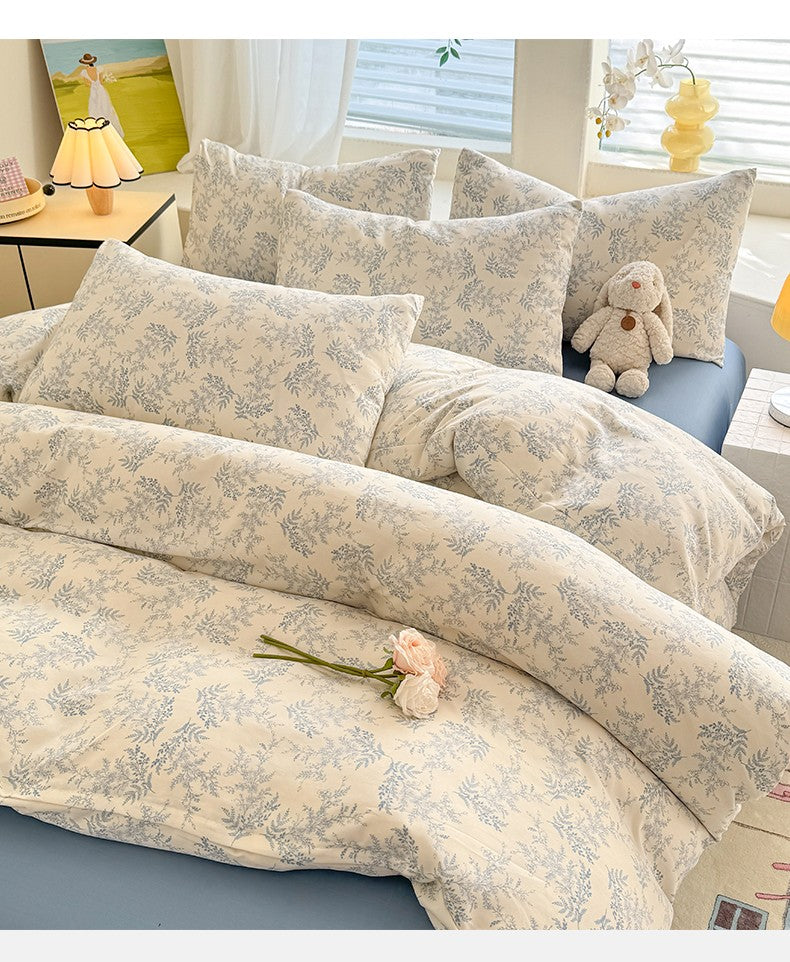 Bonenjoy Floral Style Duvet Cover Sets Single/Queen/King Soft Washed Cotton Bed Cover Sets dekbedovertrek 240x220 Bedding Sets