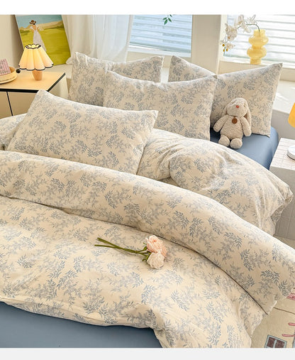 Bonenjoy Floral Style Duvet Cover Sets Single/Queen/King Soft Washed Cotton Bed Cover Sets dekbedovertrek 240x220 Bedding Sets