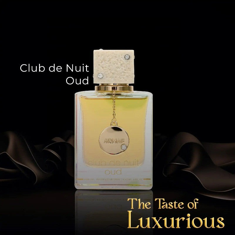 Armaf Club de Nuit Oud Eau de Parfum 105ml Original Perfumes Árabes Nobres Luxuosos Dubai Duradouro Âmbar Amadeirado Perfume de Feromônio Maquiagem
