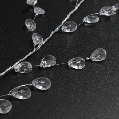 5 Pieces/35CM Short Acrylic Crystal Pendant for Christmas Tree Decoration, DIY Wedding Party Decoration Beads