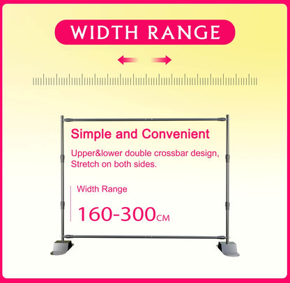 Double-Crossbar Backdrop Background Stand Frame Support System For Photography Photo Studio Video Muslin Green Screen