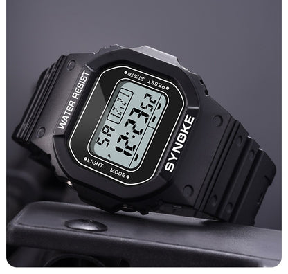 SYNOKE Outdoor Military Digital Watch For Men Fashion Retro Men Watch Sports Waterproof Men Watch Multifunctional Luminous