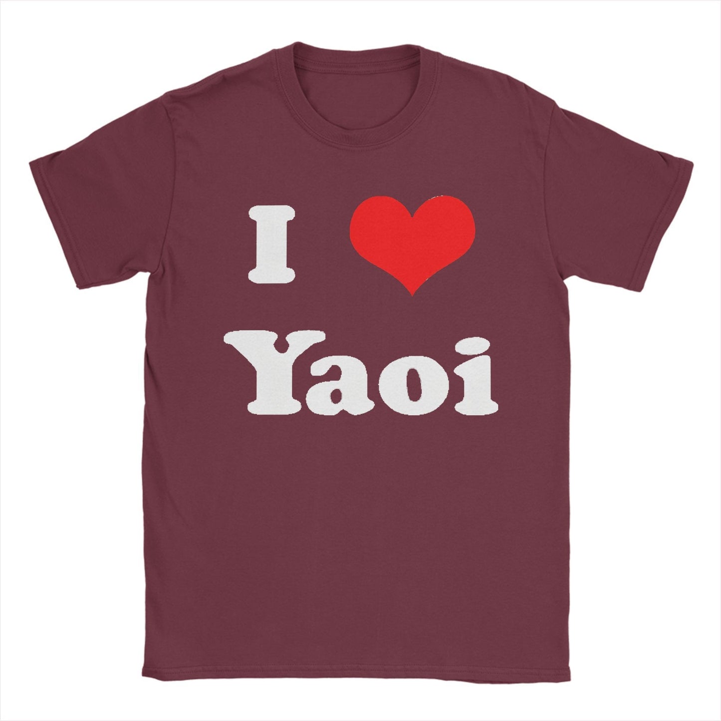 Funny I Love Yaoi T-Shirts Men O Neck Cotton T Shirt  Short Sleeve Tee Shirt Birthday Present Tops