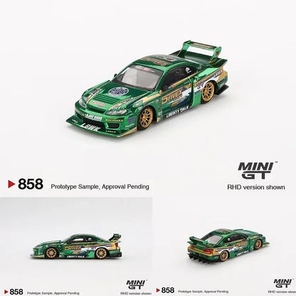 MINIGT Em estoque 1:64 Porsche Lamborghini Bugatti Pagani BMW McLaren Nissan Diecast Dior Car Modelo Coleção Miniatura Para