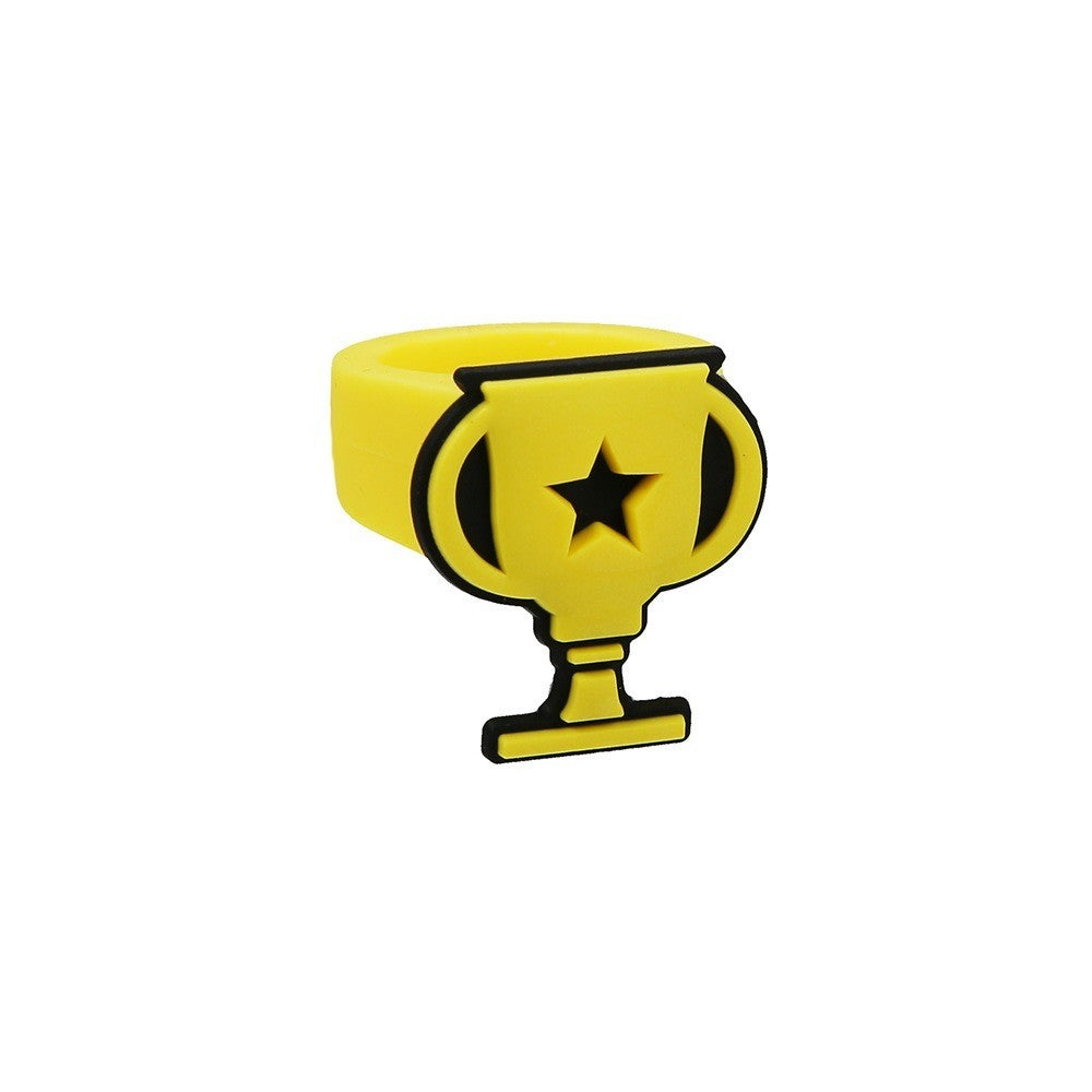 10-30Pcs Cartoon Football Theme Silicone Rings for Football Carnival Birthday Party Favors Pinata Gift Bag Filler Prize Party