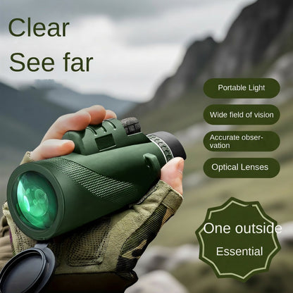 Telescópio Monocular de Alta Definição para Shows, Viagens, Lente Óptica Única para Esportes e Atividades ao Ar Livre