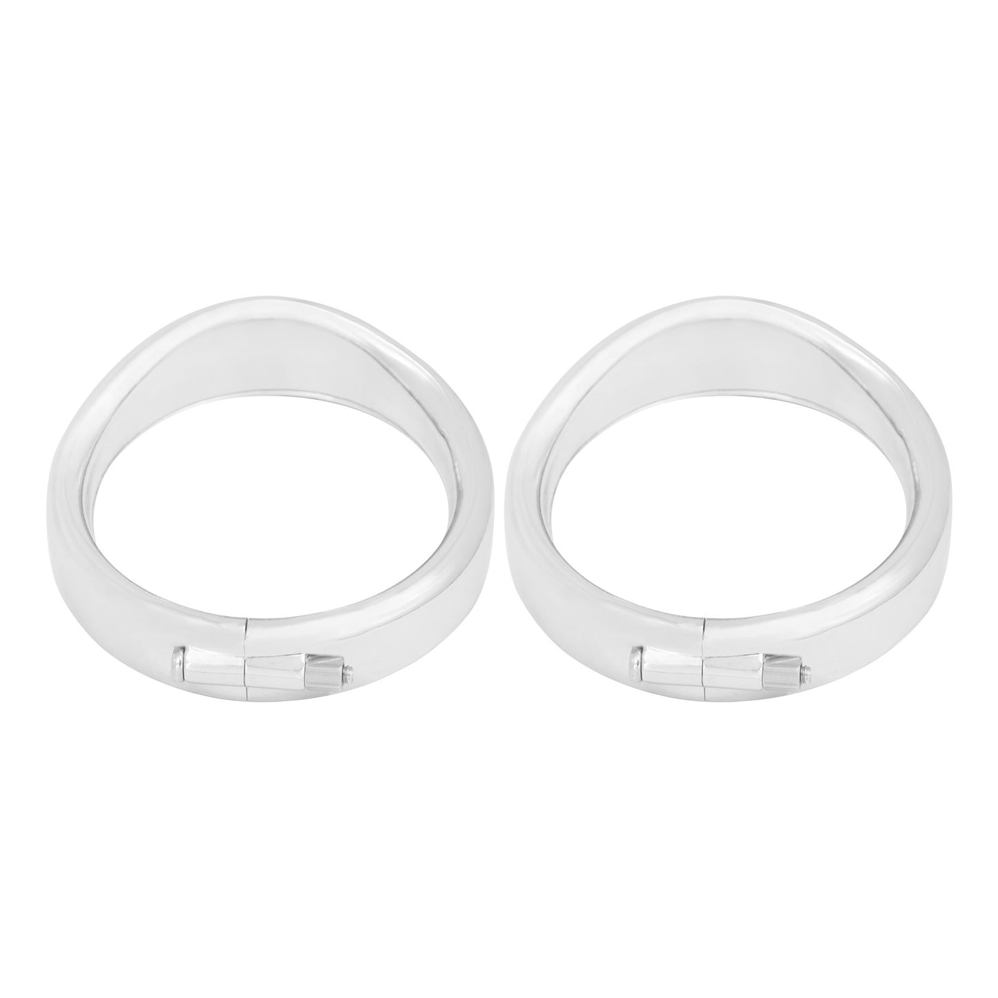 Anel de Acabamento do Farol de 7'' para Motocicleta + Capa de Luz de Neblina de 4.5'' + Anel de Acabamento do Pisca Estilo Visor para Harley Touring Road King Softail