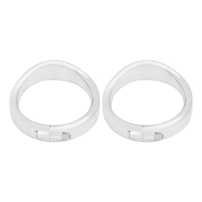 Anel de Acabamento do Farol de 7'' para Motocicleta + Capa de Luz de Neblina de 4.5'' + Anel de Acabamento do Pisca Estilo Visor para Harley Touring Road King Softail
