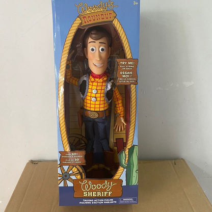 2025 Em Estoque Novo Toy Story 4 Boneco de Ação Woody Jessie Falante Canta Macio Fofo Anime Decoração de Figura Modelo de Aniversário Brinquedo de Presente