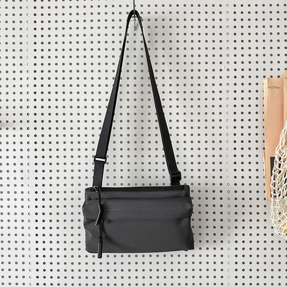 Fashion Leisure Nylon Shoulder Bag Solid Color Waterproof Cross-body Unisex Messenger Bag for Men And Women