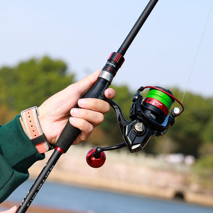 Sougayilang Vara de Pesca 1,8~2,1m Fibra de Carbono Spinning Casting Lure Rod Max Drag 10kg para Pesca de Baixo Achigã Truta Caña De Pescar